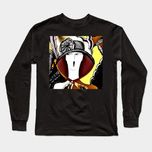 ART DECO SUMMER HAT Long Sleeve T-Shirt